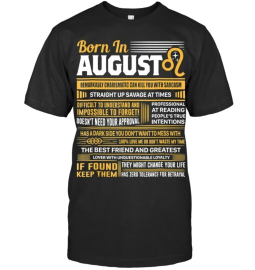 August Birthday Gifts Born In August Leo