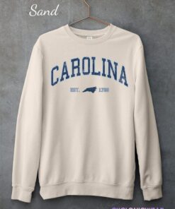 Carolina College Sweatshirt, Vintage Carolina Sweatshirt, Carolina Fan Crewneck, Distressed Carolina Sweatshirt, Carolina Student gift