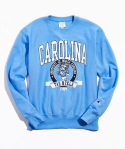 Champion University Of North Carolina Reverse Weave Crewneck Sweatshirt Hoodie Shirt