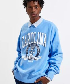 Champion University Of North Carolina Reverse Weave Crewneck Sweatshirt Hoodie Shirt