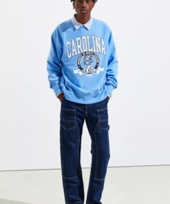 Champion University Of North Carolina Reverse Weave Crewneck Sweatshirt Hoodie Shirt