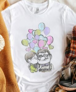 Disney Pixar Up Carl And Ellie Love Tank Shirt, Disneyland Vacation Trip Tee, Family Birthday Gift Adult Kid Toddler Tee