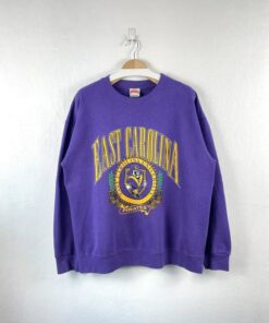 East Carolina University Sweatshirt, Vintage 90s East Carolina University Pirates Crewneck T Shirt, Hoodie, Football East Carolina Shirt