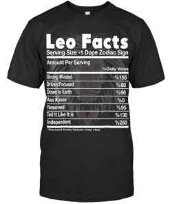 Leo Facts Birthday Shirt, Gift For Leo