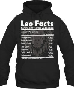 Leo Facts Birthday Shirt, Gift For Leo