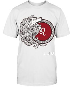 Leo Lion Zodiac Symbol Fitted Shirt