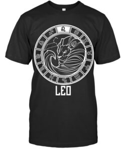 Leo Symbol Zodiac Sign July & August Birthday Shirt