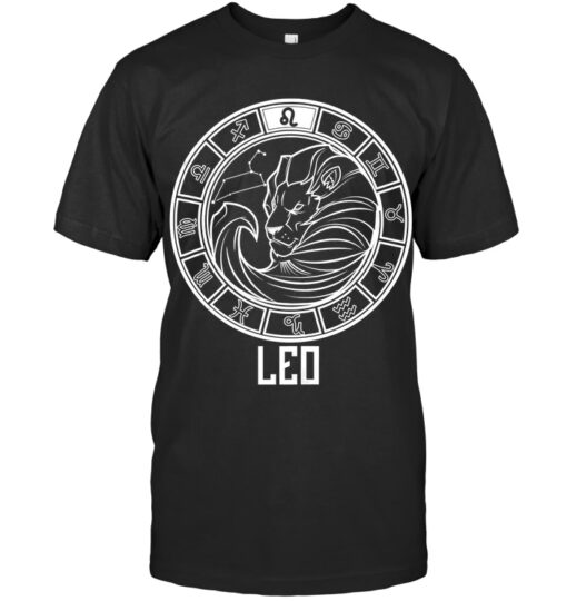 Leo Symbol Zodiac Sign July & August Birthday Shirt