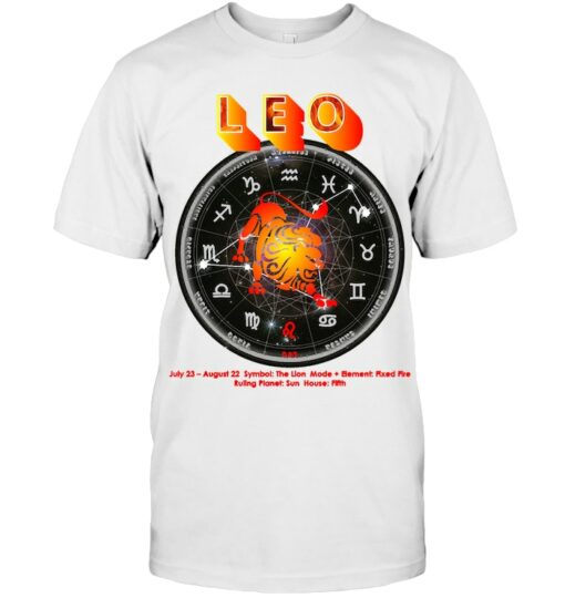 Leo Zodiac Astrology Horoscope Sign Shirt