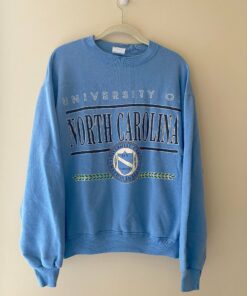 UNC Crewneck Distressed Carolina Sweatshirt Hoodie Shirt Gifts for NCAA Fans