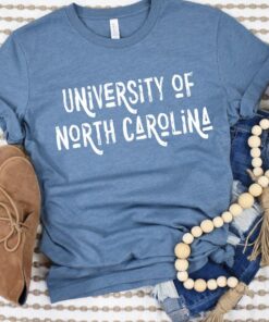 UNC Shirt, University Tshirt Distressed Font Customizable Cute College Tee Shirt North Georgia Gifts for NCAA Fans