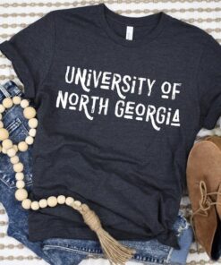 UNC Shirt, University Tshirt Distressed Font Customizable Cute College Tee Shirt North Georgia Gifts for NCAA Fans