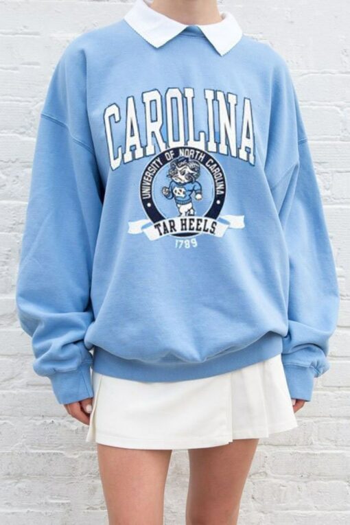UNC Tar Heels Sweatshirt, Carolina College Sweatshirt, NCAA Carolina Shirt, Distressed Carolina Sweatshirt, Carolina Student Gift