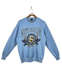 University of North Carolina Sweatshirt Large Vintage 90s North Carolina Tar Heels Ncaa Embroidered Pullover Crewneck