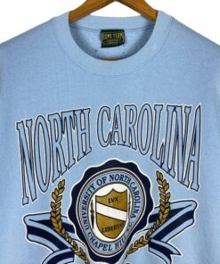 University of North Carolina Sweatshirt Large Vintage 90s North Carolina Tar Heels Ncaa Embroidered Pullover Crewneck