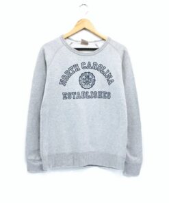 University of North Carolina Sweatshirt Spellout Print North Carolina Pullover Jumper Sweater Crewneck