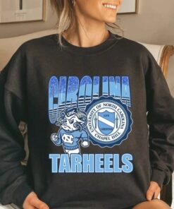 University of North Carolina, unc Vintage UNC Tar Heels Mascot Logo Shirt, NCAA UNC Tar Heels Shirt, Vintage 90s, Collegiate Champions