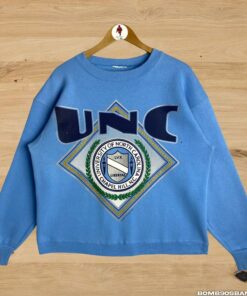Vintage 90s UNC Nutmeg Mills University of North Carolina Crewneck Sweater Pullover Long Sleeve Sweatshirt