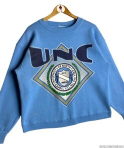 Vintage 90s UNC Nutmeg Mills University of North Carolina Crewneck Sweater Pullover Long Sleeve Sweatshirt
