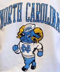 Vintage NCAA North Carolina Tar Heels Mascot Shirt, University Of North Carolina Gifts for NCAA Fans