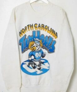 Vintage NCAA North Carolina Tar Heels Sweatshirt, University Of North Carolina Gifts for NCAA Fans