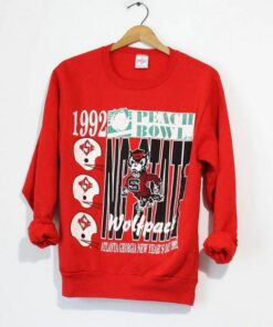 Vintage North Carolina State University Wolfpack 1992 Peach Bowl Crewneck Sweatshirt, North Carolina Shirt, Gift For Her, Gift For Him