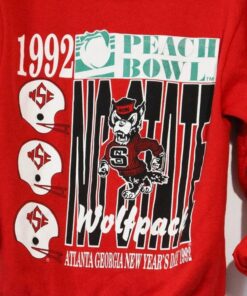 Vintage North Carolina State University Wolfpack 1992 Peach Bowl Crewneck Sweatshirt, North Carolina Shirt, Gift For Her, Gift For Him