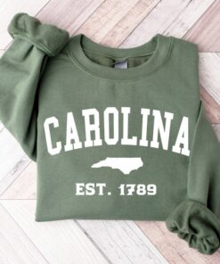 Vintage North Carolina Sweatshirt, Carolina Fan Crewneck Sweatshirt, Distressed Carolina Sweatshirt, Carolina Gift, College Student Gift