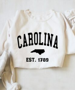 Vintage North Carolina Sweatshirt, Carolina Fan Crewneck Sweatshirt, Distressed Carolina Sweatshirt, Carolina Gift, College Student Gift