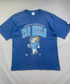 Vintage UNC Tar Heels Mascot Logo Shirt, NCAA UNC Tar Heels Hoodie, Vintage 90s University of North Carolina Sweatshirt