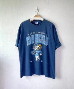 Vintage UNC Tar Heels Mascot Logo Shirt, NCAA UNC Tar Heels Hoodie, Vintage 90s University of North Carolina Sweatshirt