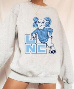 Vintage Unc Ram Sweatshirt, UNC Tar Heels Shirt, NCAA UNC Tar Heels, Distressed Carolina Sweatshirt, Carolina Student gift, Carolina Shirt