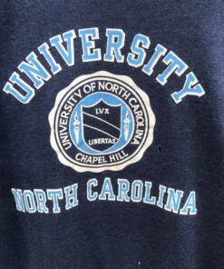 Vintage University Of North Carolina Biglogo Print Sweatshirt Crewneck Pullover Jumper Streetwear Navy Sweatshirt