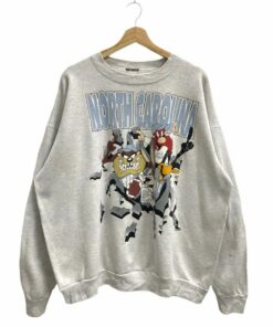 Vintage University of North Carolina Luney Tunes Crewneck Sweatshirt, North Carolina Tar Heels Sweatshirt