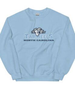 Vintage University of North Carolina Unisex Tar Heels Crewneck Sweatshirt Gifts for NCAA Fans