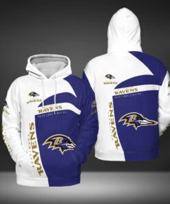 Custom Baltimore Ravens 3D All Over Print Zip Hoodie - Perfect Gift For Nfl Fans