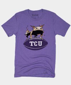 1957 TCU Horned Frog Tee TCU Shirt Sweatshirt Hoodie Reprinted Full Size Gifts for NCAA Fans