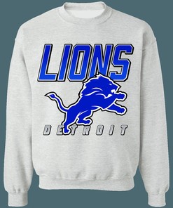 Detroit Lions Retro NFL Crewneck Sweatshirt Hoodie Shirt Gifts for Fans