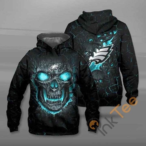 Lava Skull Philadelphia Eagles 3D Hoodie Zip Hoodie, Nfl 3D All Over Print Hoodie Zip Hoodie