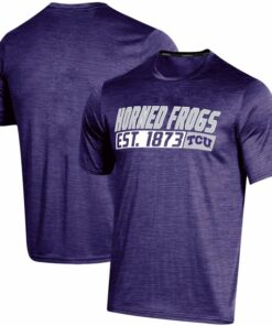 Men's Russell Athletic TCU Horned Frogs Digi Static Space-Dye T-Shirt, University Football Fan Shirt, TCU Shirts Gift for Fans