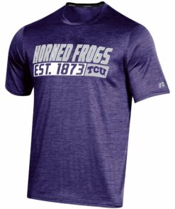 Men's Russell Athletic TCU Horned Frogs Digi Static Space-Dye T-Shirt, University Football Fan Shirt, TCU Shirts Gift for Fans