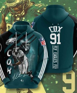 Nfl Philadelphia Eagles Fletcher Cox 3D All Over Print Zip-Up Hoodie Option