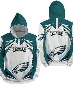 Nfl Philadelphia Eagles Lighting 3D Full Over Print Hoodie Zip Hoodie Sweater Tshirt 3