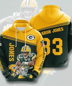 Personalized Aaron Jones Green Bay Packers 3D All-Over Print Zip-Up Hoodie For Men And Women - Nfl Edition