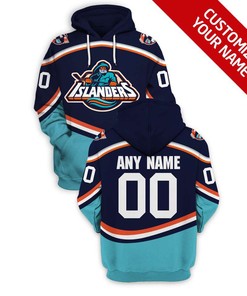 Personalized Custom Name And Number New York Islanders Nhl 3D All Over Print Zip-Up Hoodie Option