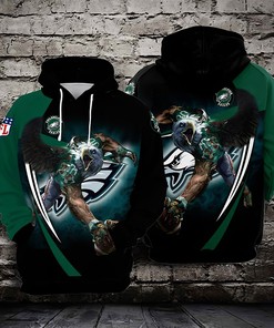 Philadelphia Eagles American Football Team Nfl 3D All Over Print Zip-Up Hoodie Option