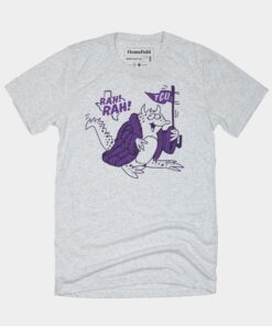 Rah! Rah! TCU Vintage Tee TCU Shirt Sweatshirt Hoodie Reprinted Full Size Gifts for NCAA Fans