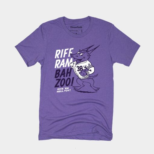 Riff Ram Bah Zoo Vintage TCU Cheer Tee TCU Shirt Sweatshirt Hoodie Reprinted Full Size Gifts for NCAA Fans