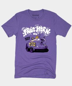 TCU Frog Horn T-Shirt TCU Shirt Sweatshirt Hoodie Reprinted Full Size Gifts for NCAA Fans