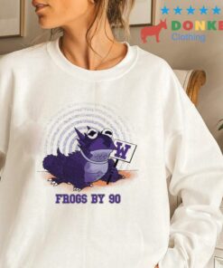 TCU Frogs By 90 Shirt TCU Shirt Sweatshirt Hoodie Reprinted Full Size Gifts for NCAA Fans